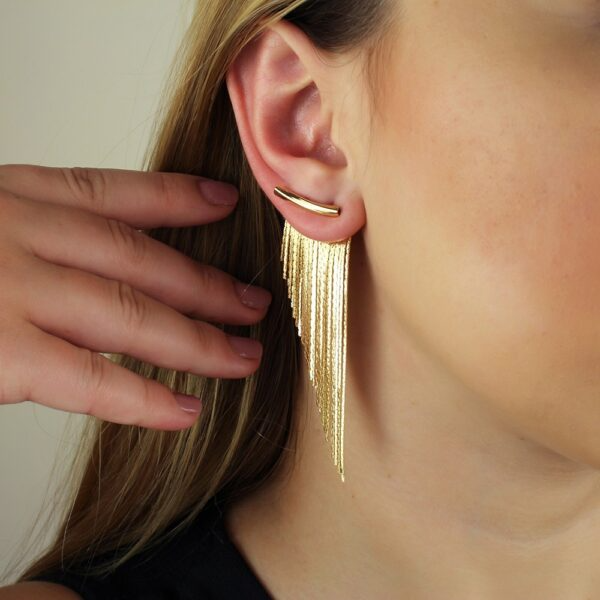 💥 EDICIÓN LIMITADA❗️  | Pendientes de Oro con Flecos