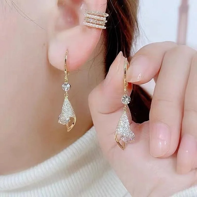 💥 EDICIÓN LIMITADA❗️  | Pendientes colgantes de aguamarina de talla princesa